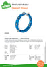 Nino Percussion NINO49SB 8" ABS Tambourine, 1 Row, Sky-Blue |  NINO PERCUSSION |  WORLD PERCUSSION-TAMBOURINE |  Zoso Music