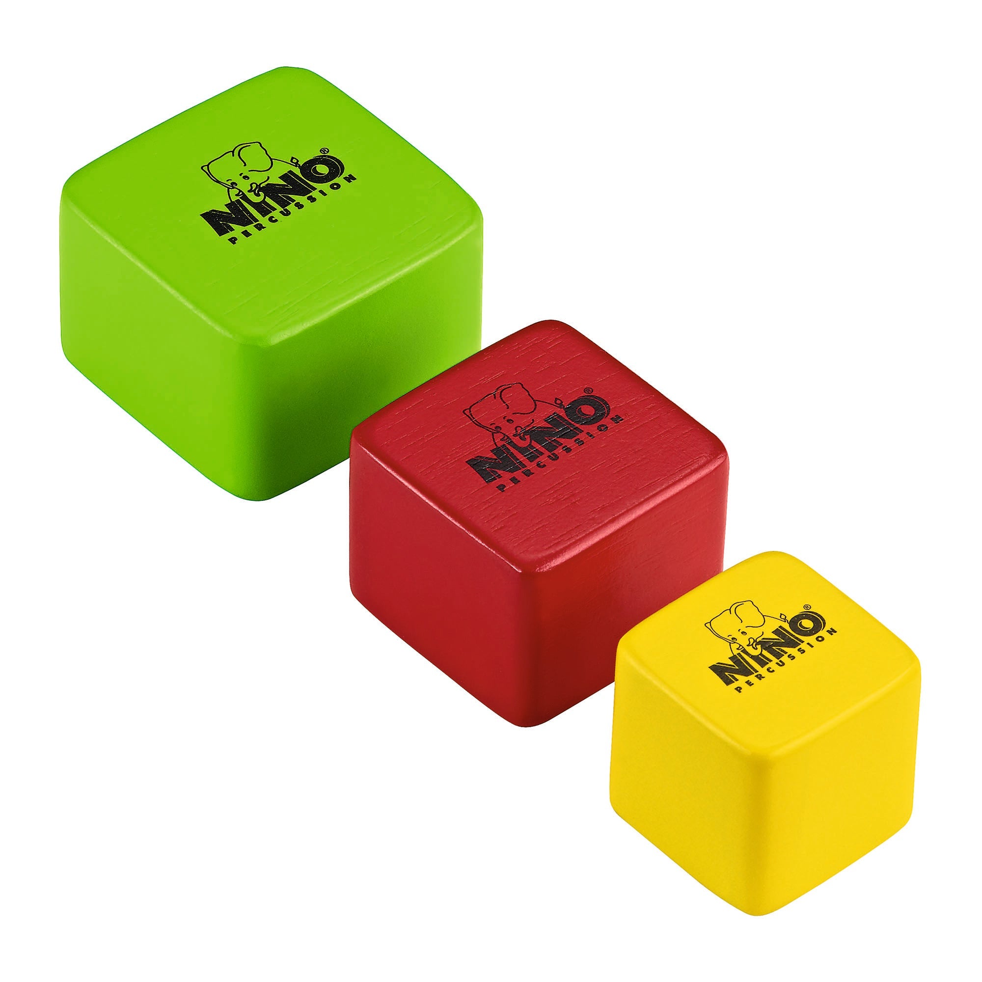Nino Percussion NINO507-MC Wood Shaker Square, Multi Color | Zoso Music Sdn Bhd