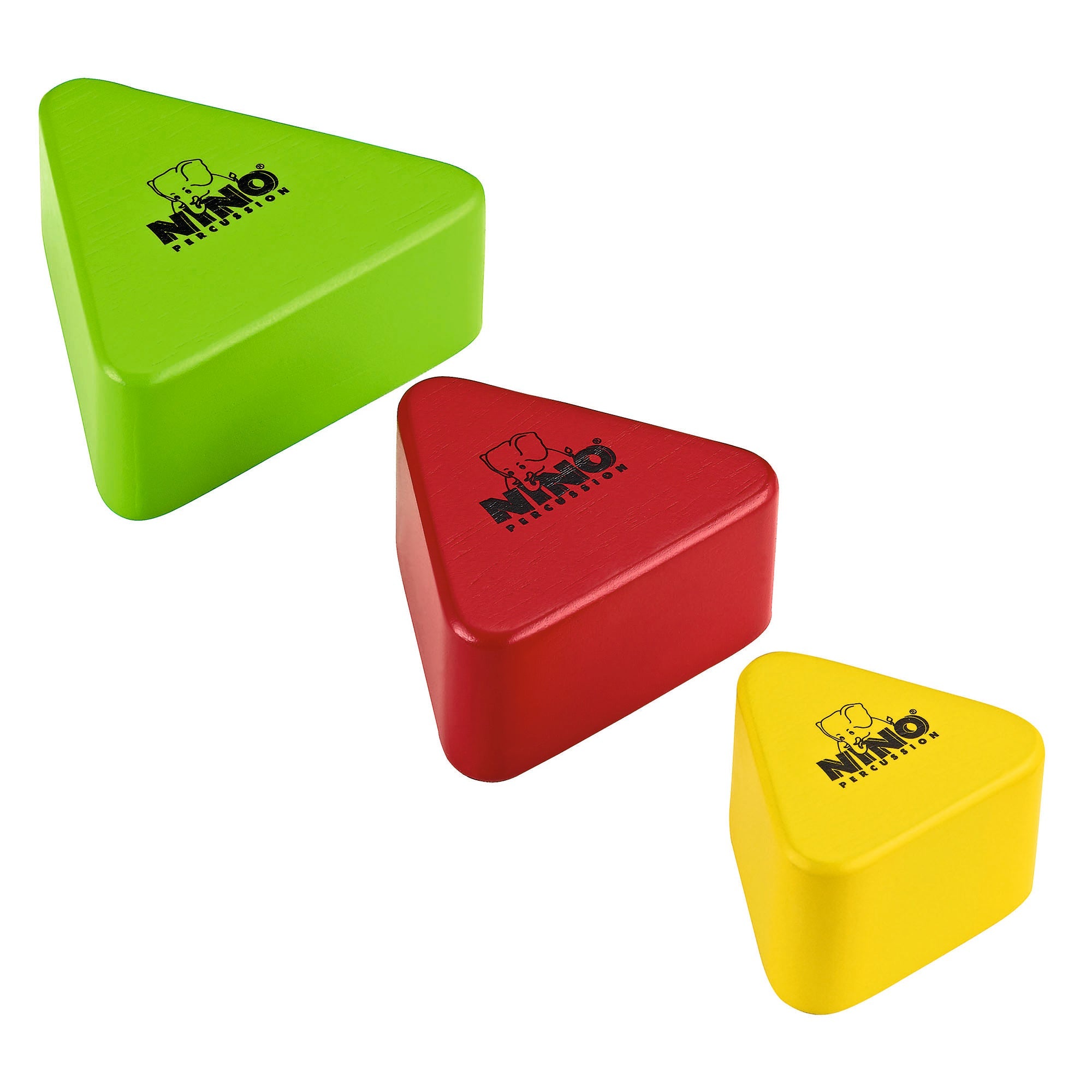 Nino Percussion NINO508-MC Wood Shaker Triangle, Multi Color | Zoso Music Sdn Bhd
