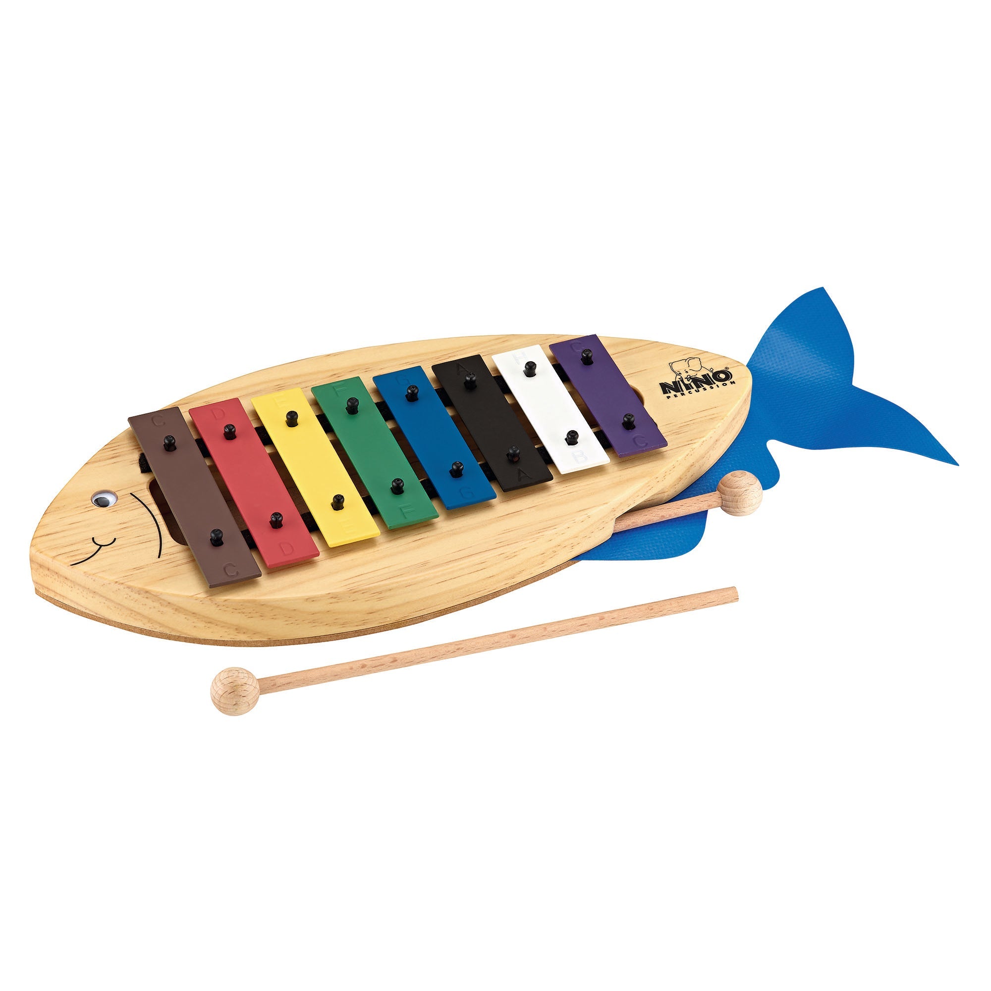 Nino Percussion NINO901 C Major Scale Fish Shape Glockenspiel, C3-C4 | Zoso Music Sdn Bhd