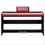 Nux NPK-10 88-Key Grand Hammer Action 3 Portable Digital Piano with Stand and Bench - Red |  NUX |  PIANO-DIGITAL |  Zoso Music
