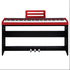 Nux NPK-10 88-Key Grand Hammer Action 3 Portable Digital Piano with Stand and Bench - Red |  NUX |  PIANO-DIGITAL |  Zoso Music