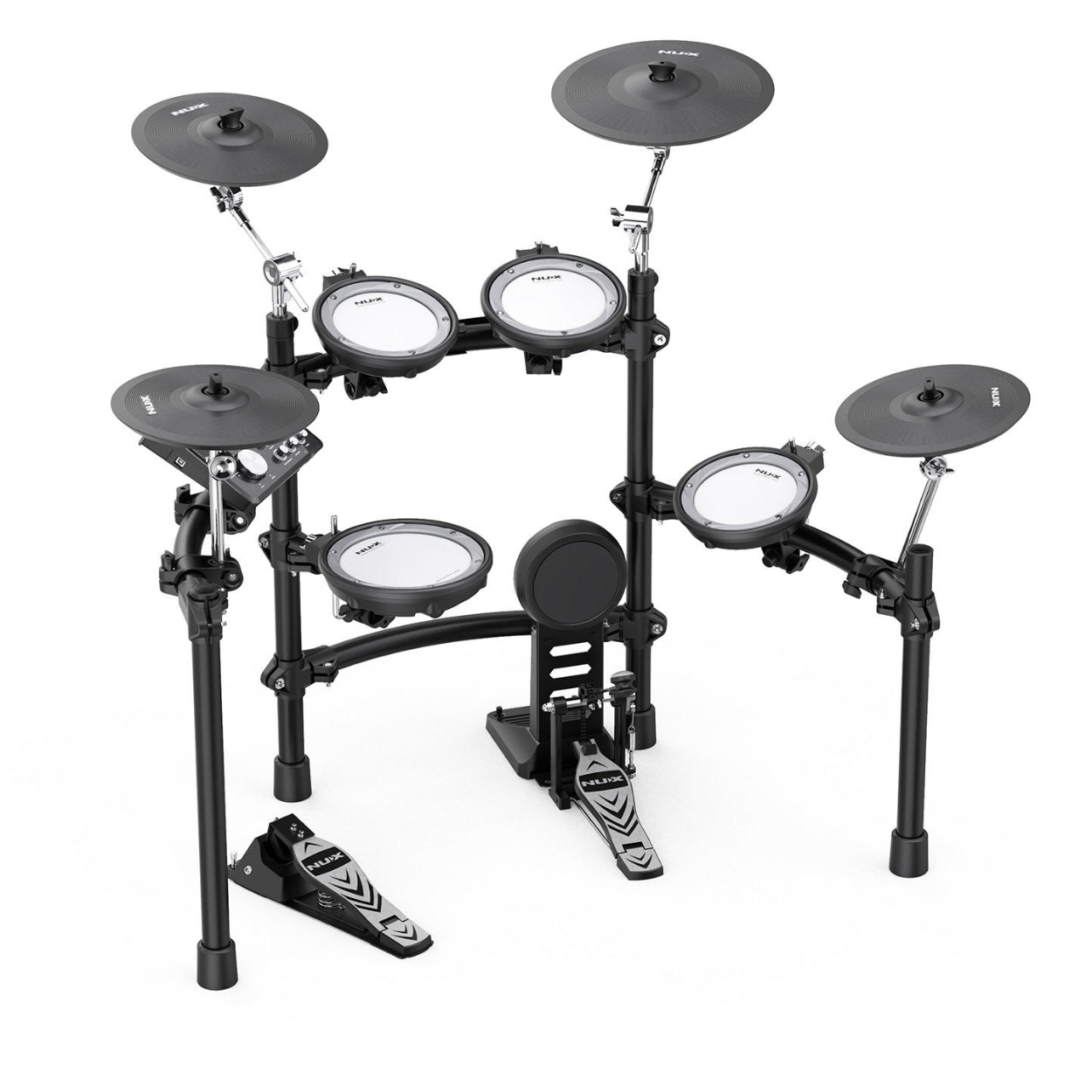 NUX DM-7 5-Piece Digital Electronic Drum Set With Mesh Head | Zoso Music Sdn Bhd