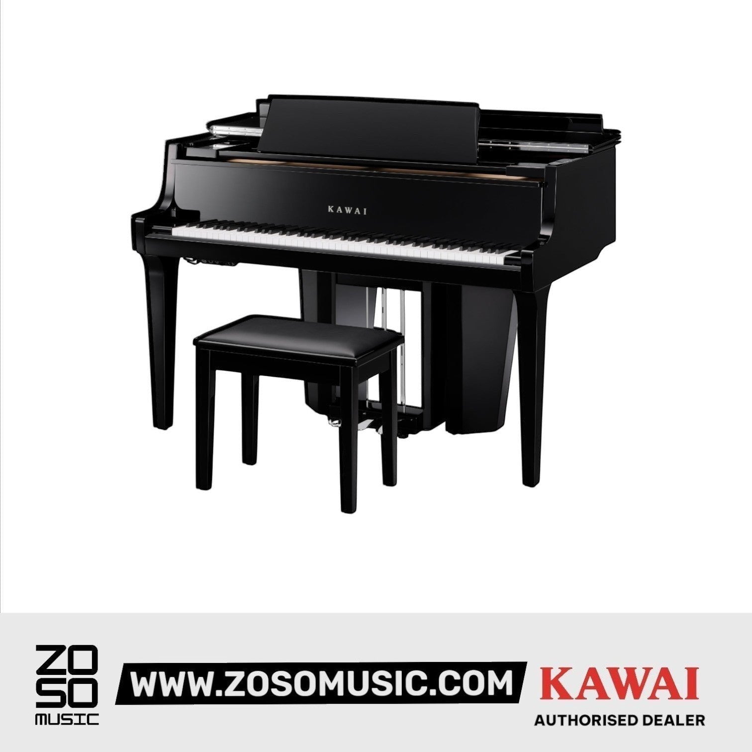 Kawai Novus NV12 High Performance Millennium III Hybrid Upright Digital Piano |  KAWAI |  PIANO-HYBRID |  Zoso Music
