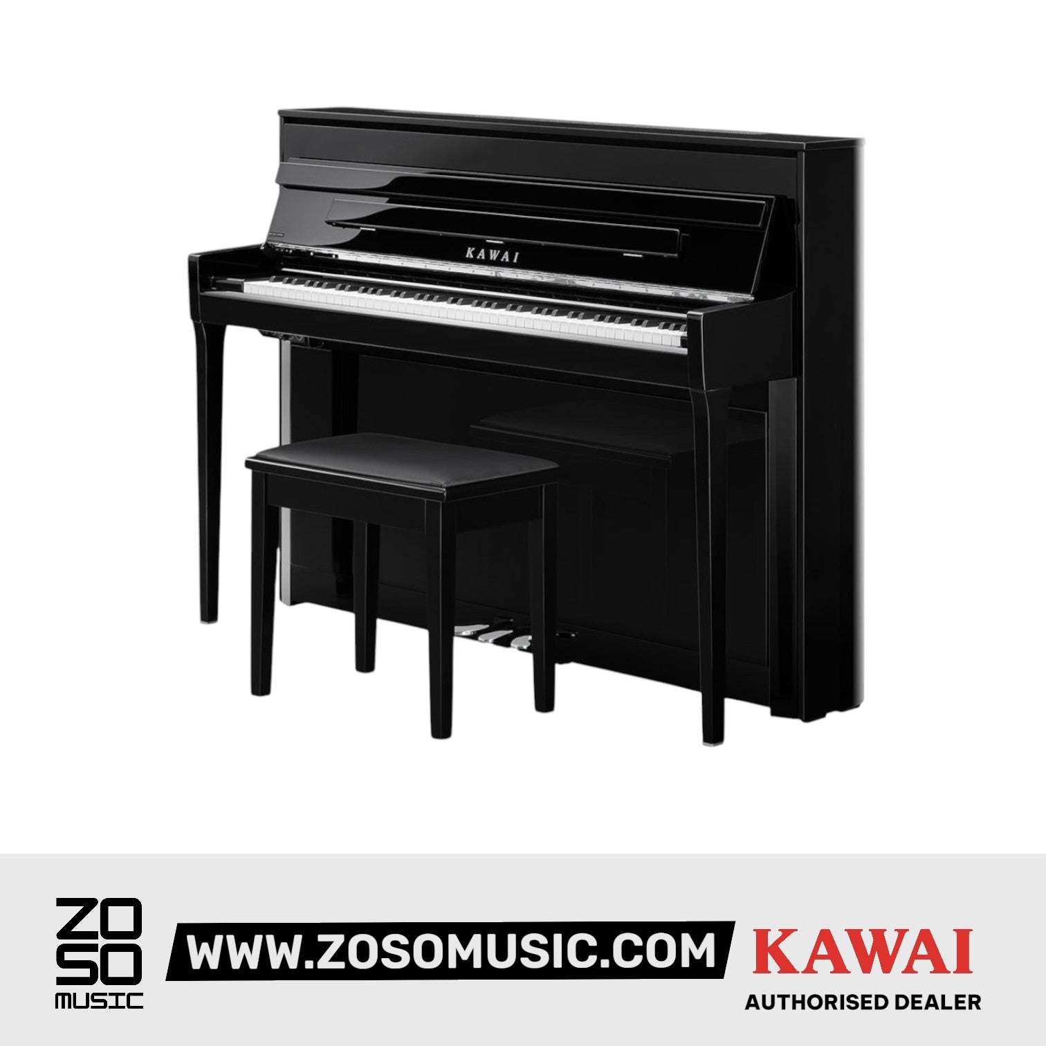 Kawai Novus NV6 High Performance Millennium III Hybrid Upright Digital Piano |  KAWAI |  PIANO-HYBRID |  Zoso Music