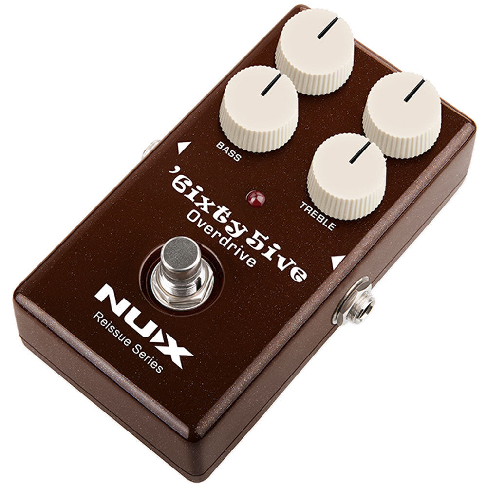 Nux 6ixty 5ive Overdrive Reissue Series Black Panel Effect Pedal |  NUX |  SUSTAIN PEDALS |  Zoso Music