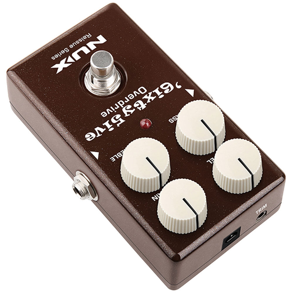 Nux 6ixty 5ive Overdrive Reissue Series Black Panel Effect Pedal |  NUX |  SUSTAIN PEDALS |  Zoso Music
