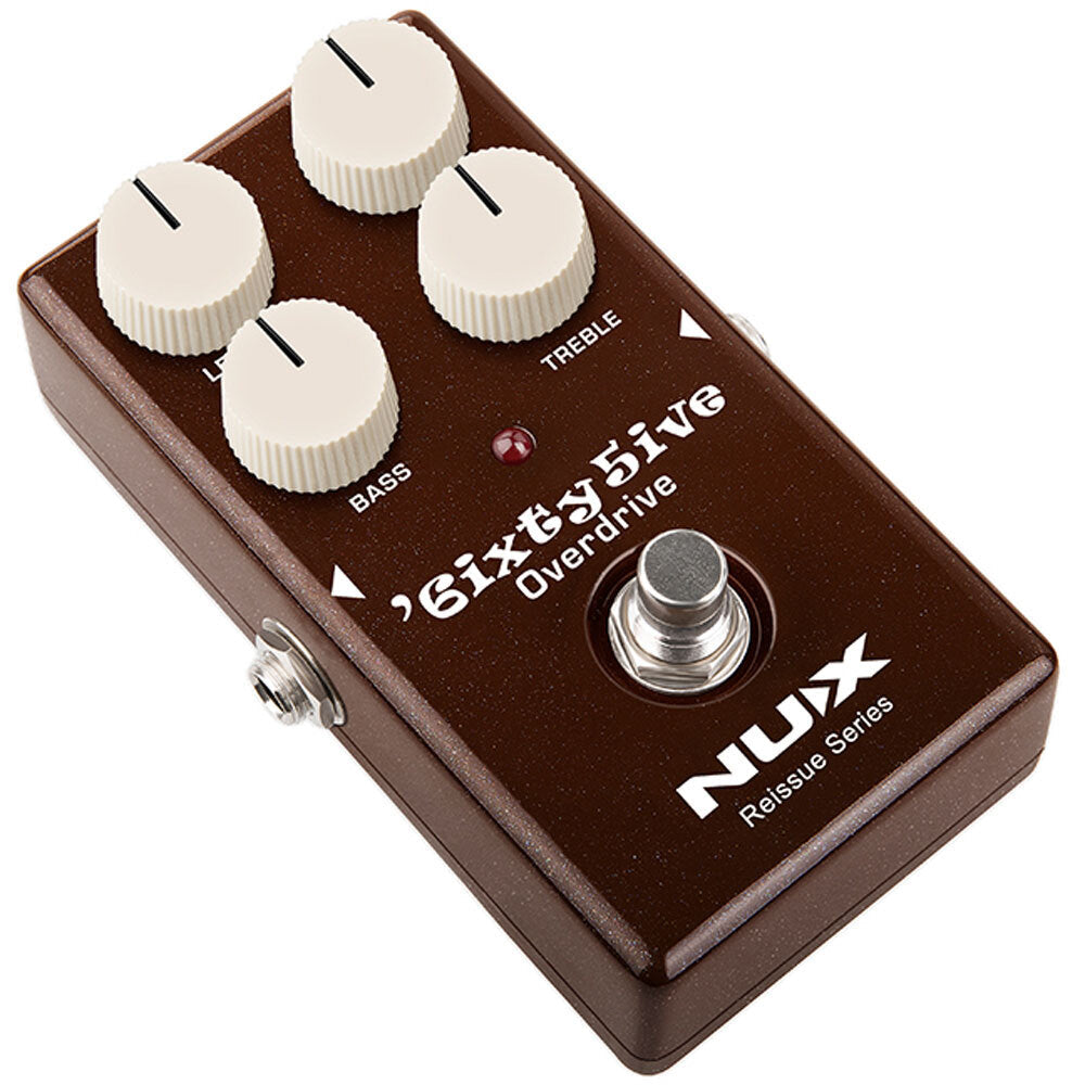 Nux 6ixty 5ive Overdrive Reissue Series Black Panel Effect Pedal |  NUX |  SUSTAIN PEDALS |  Zoso Music