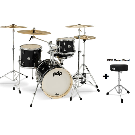 DW PDP New Yorker 4-pc Drums with 16
