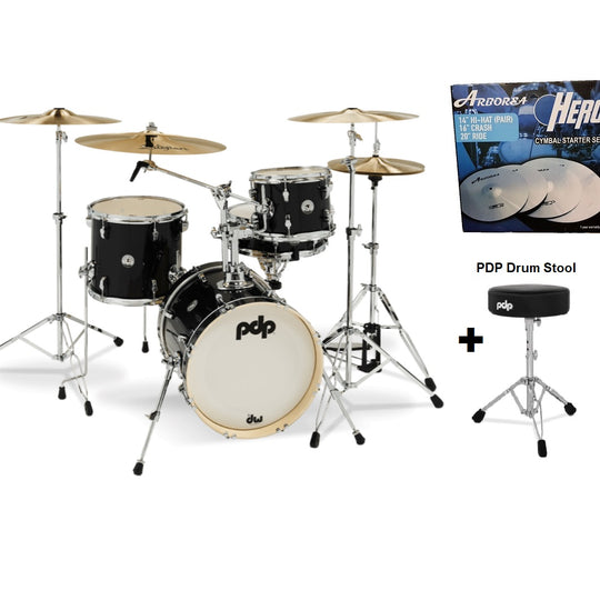 DW PDP New Yorker 4-pc Drums with 16