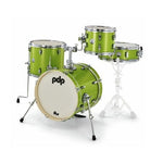 DW PDP New Yorker 4-pc Drums with 16" Bass Drum - Electric Green Sparkle |  PDP |  DRUM-ACOUSTIC |  Zoso Music