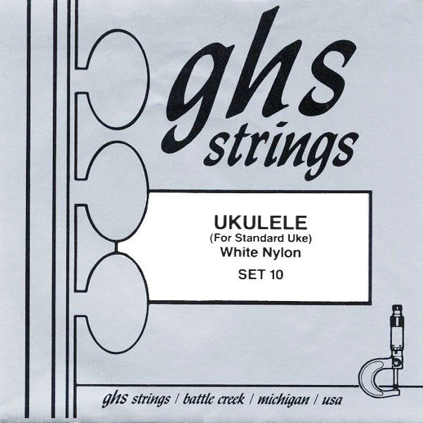 GHS 10 Nylon Soprano/Concert Ukulele Strings - Clear Nylon (Hawaiian D-Tuning) |  GHS |  STRINGS-UKULELE |  Zoso Music