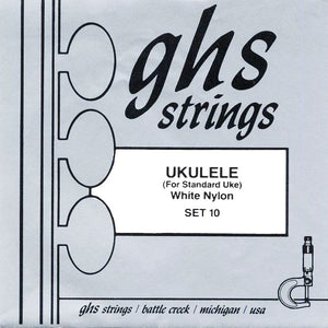 GHS 10 Nylon Soprano/Concert Ukulele Strings - Clear Nylon (Hawaiian D-Tuning) |  GHS |  STRINGS-UKULELE |  Zoso Music