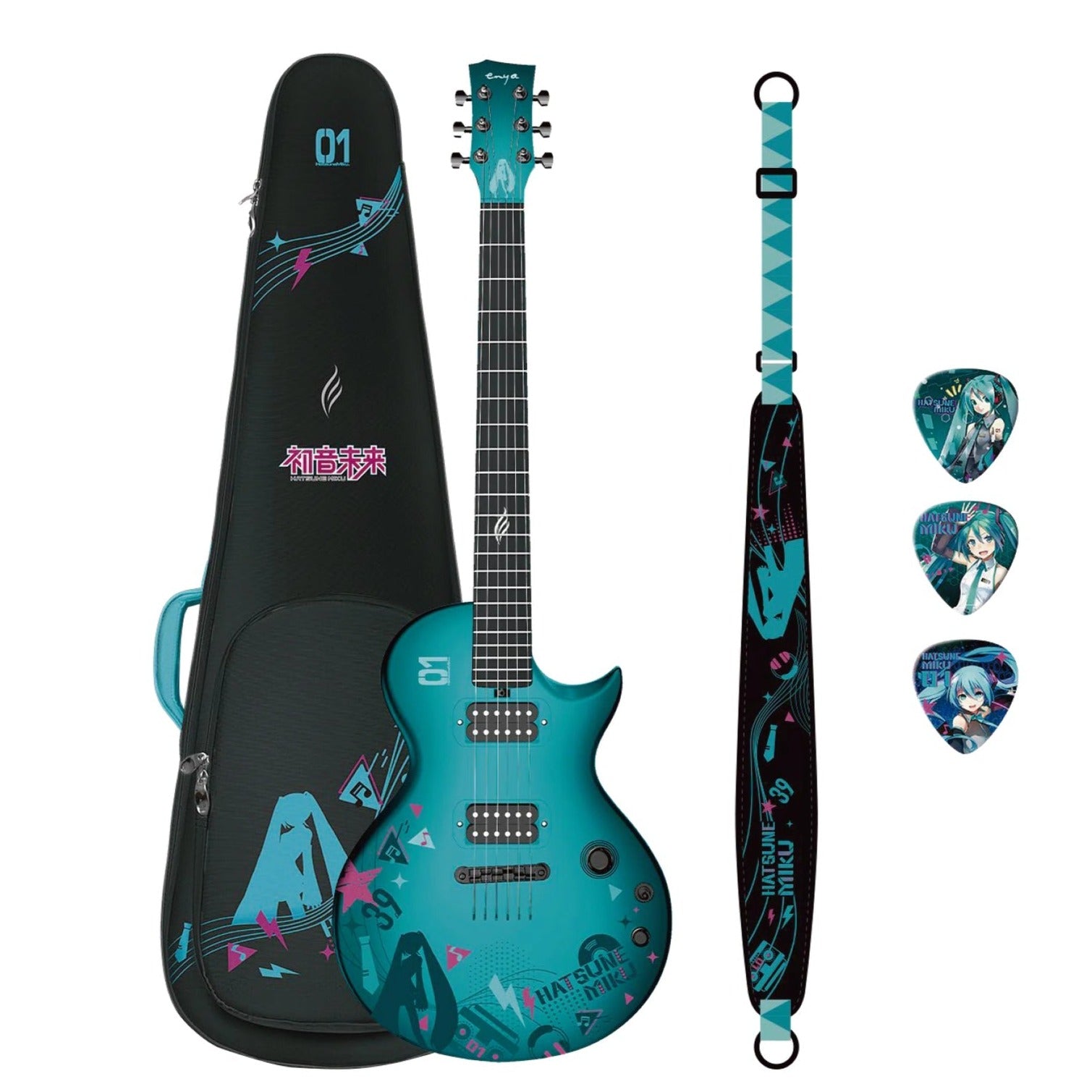 Enya  Nova GO Sonic Hatsune Miku Edition Electric Guitar Blue