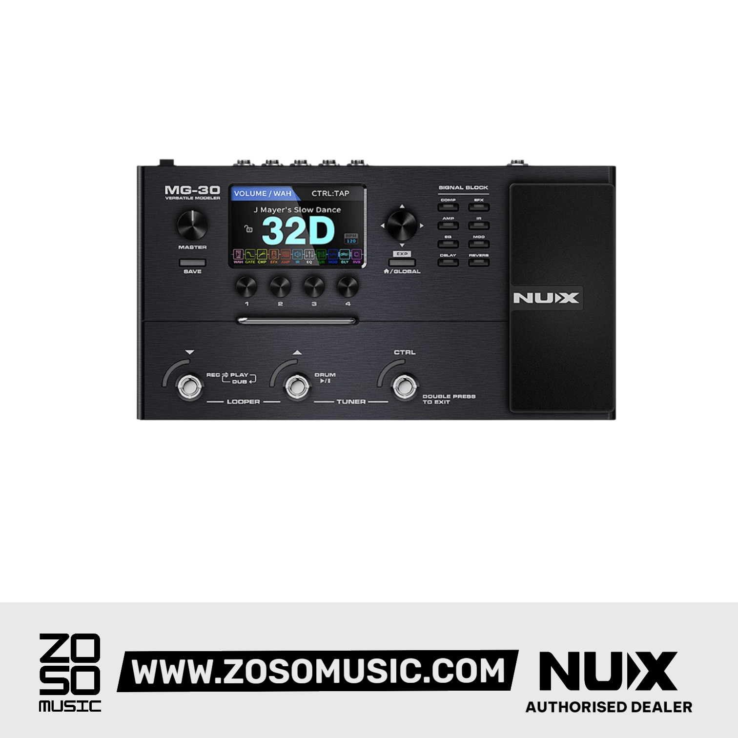 Nux MG-30 Versatile Modeler Multi Effect |  NUX |  MULTI-EFFECTS |  Zoso Music