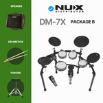 Nux DM-7X 5-Piece Digital Electronic Drum Set |  NUX |  DRUM-ELECTRONIC |  Zoso Music