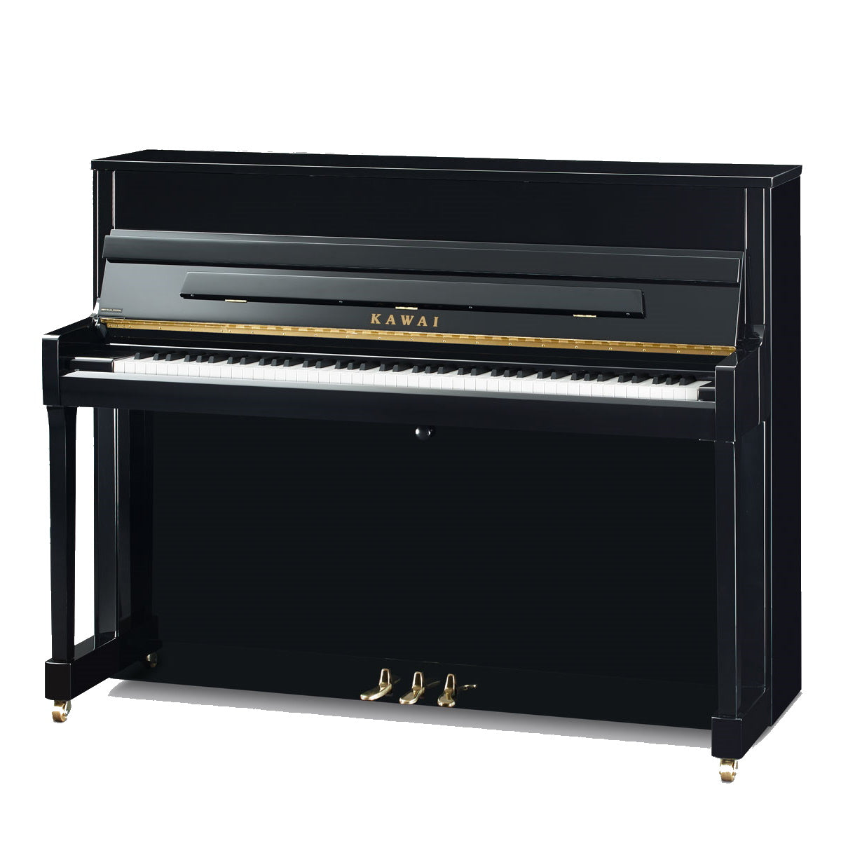 Kawai K-200 Professional Acoustic Upright Piano - Ebony Polish