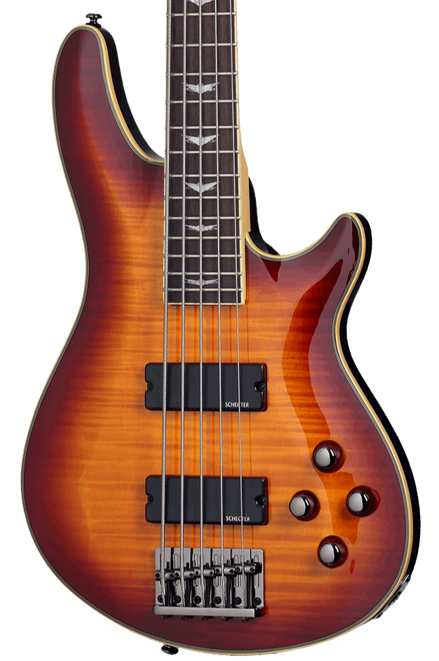 SCHECTER OMEN EXTREME-5 STRING BASS GUITAR - VINTAGE SUNBURST (2049) MADE IN INDONESIA, SCHECTER, BASS GUITAR, schecter-bass-guitar-omenextreme5-vs, ZOSO MUSIC SDN BHD
