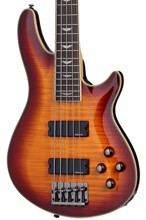 SCHECTER OMEN EXTREME-5 STRING BASS GUITAR - VINTAGE SUNBURST (2049) MADE IN INDONESIA, SCHECTER, BASS GUITAR, schecter-bass-guitar-omenextreme5-vs, ZOSO MUSIC SDN BHD