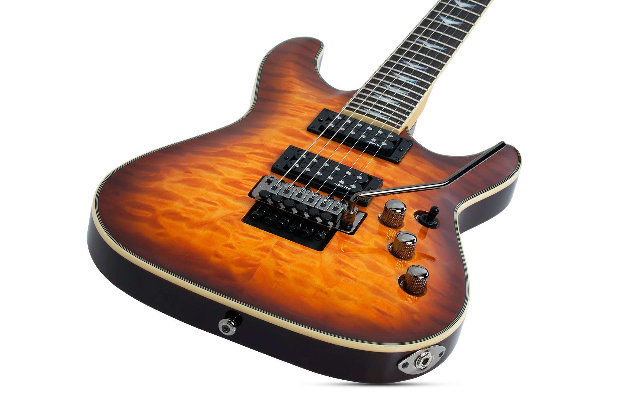 SCHECTER OMEN EXTREME-6 FR ELECTRIC GUITAR - VINTAGE SUNBURST (2029), SCHECTER, ELECTRIC GUITAR, schecter-electric-guitar-omenex6f-vsb, ZOSO MUSIC SDN BHD