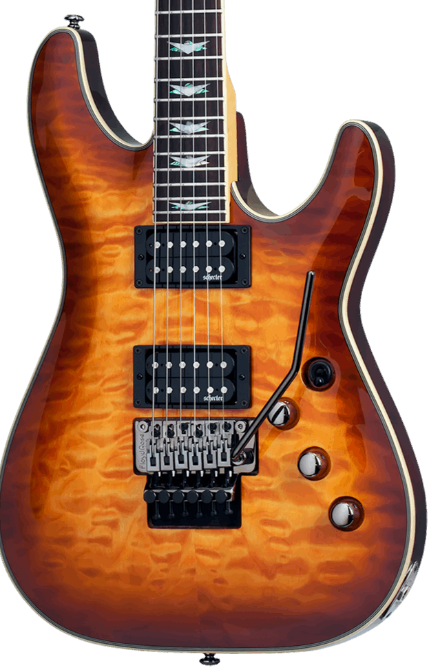 SCHECTER OMEN EXTREME-6 FR ELECTRIC GUITAR - VINTAGE SUNBURST (2029), SCHECTER, ELECTRIC GUITAR, schecter-electric-guitar-omenex6f-vsb, ZOSO MUSIC SDN BHD