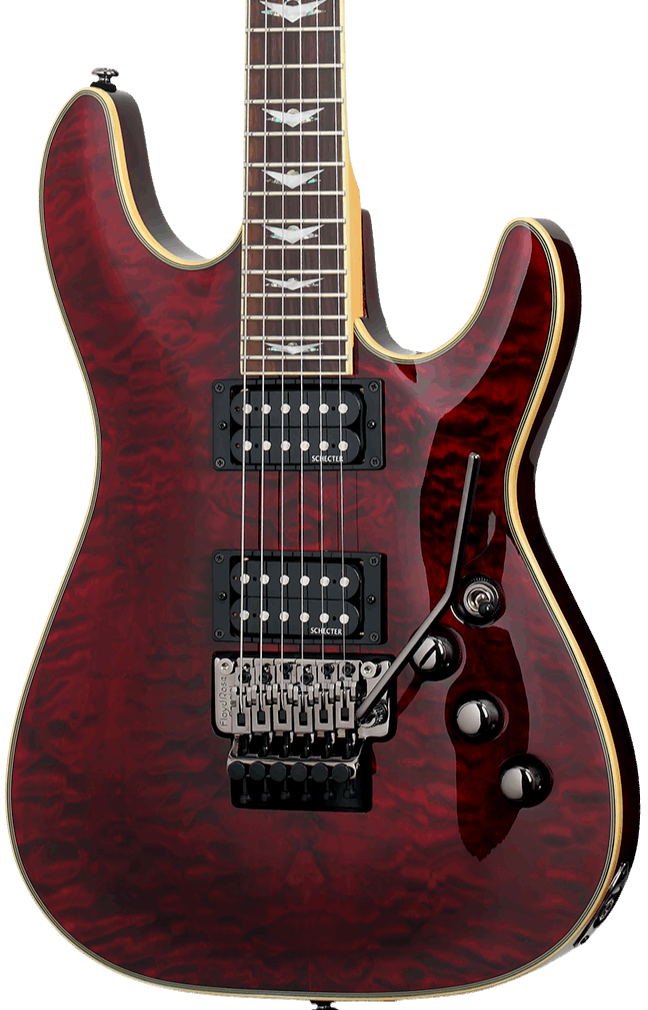 SCHECTER OMEN EXTREME-6 FR ELECTRIC GUITAR - BLACK CHERRY, SCHECTER, ELECTRIC GUITAR, schecter-electric-guitar-omenex6-fbc, ZOSO MUSIC SDN BHD