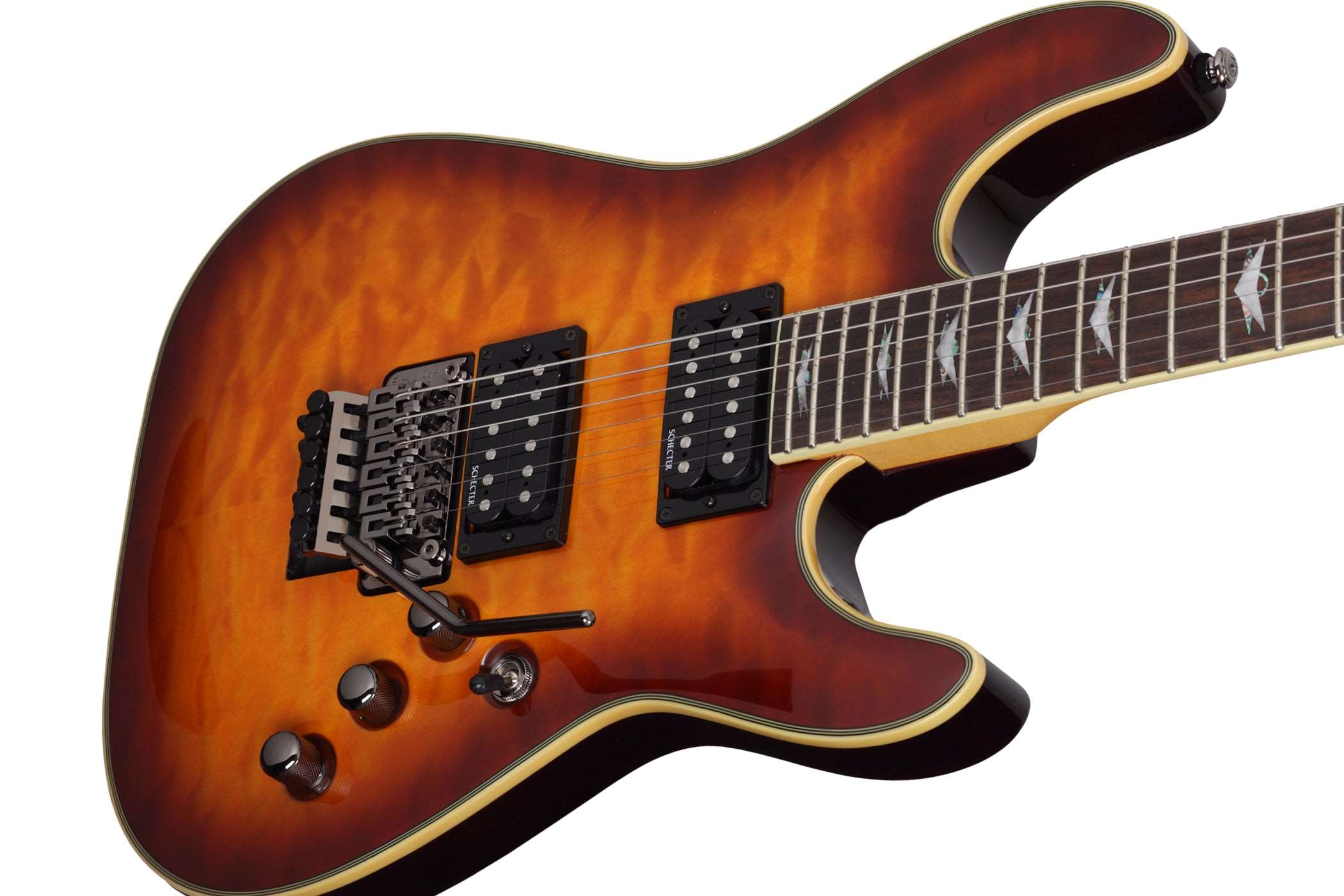 SCHECTER OMEN EXTREME-6 FR ELECTRIC GUITAR - VINTAGE SUNBURST (2029), SCHECTER, ELECTRIC GUITAR, schecter-electric-guitar-omenex6f-vsb, ZOSO MUSIC SDN BHD