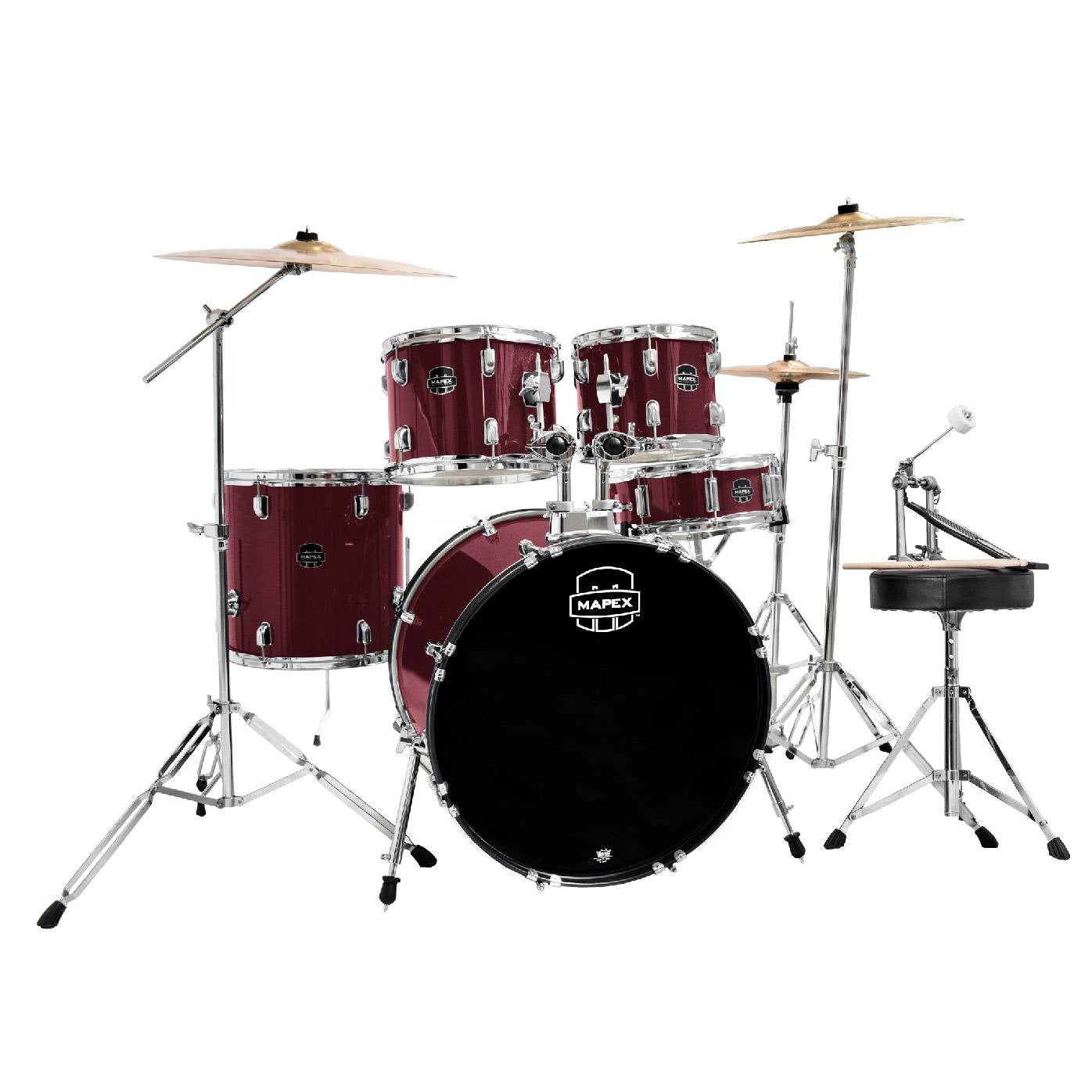 Mapex PRODIGY PDG5295FTC | 5-Piece Drum Set + 5 Pieces Hardware with Throne & Cymbals (14