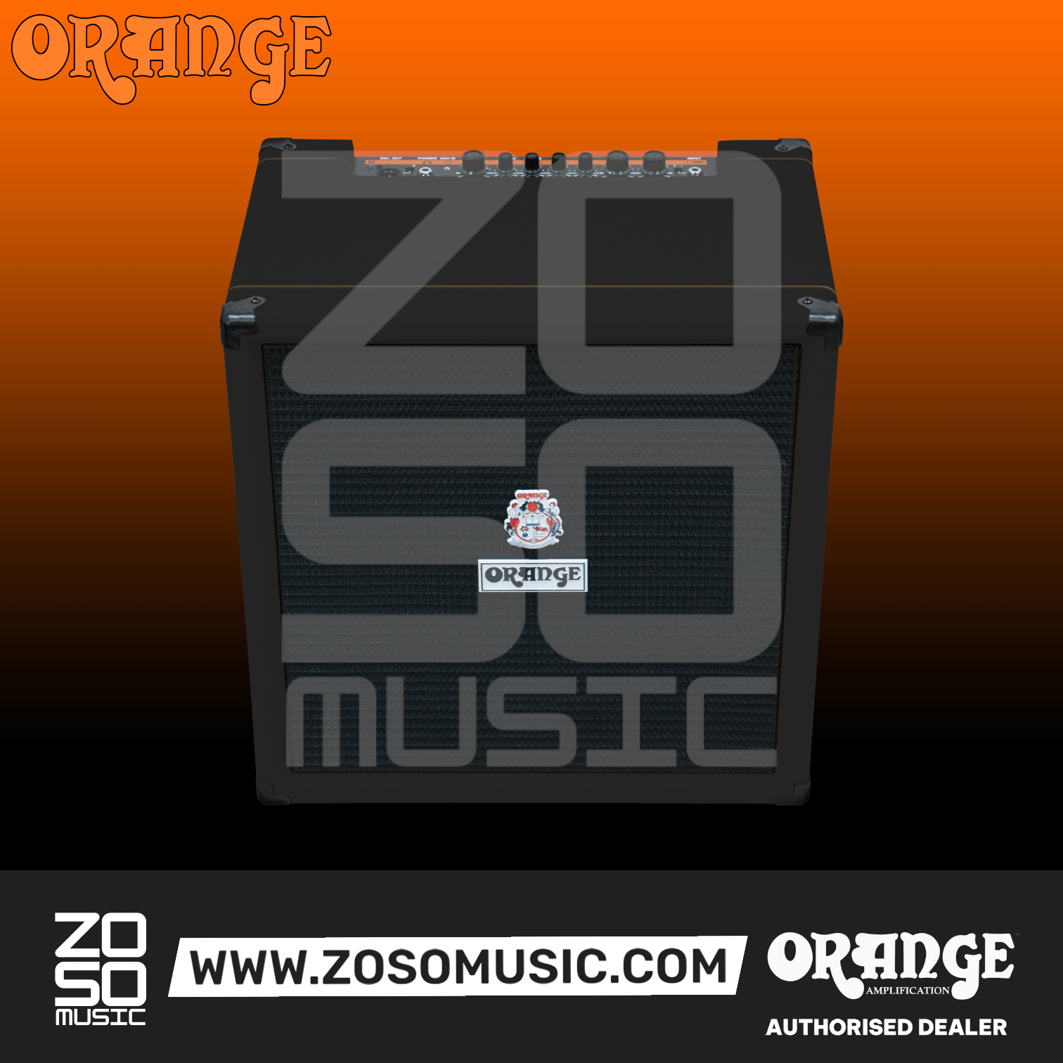 Orange Crush Bass 100 1x15 100W Bass Combo Amplifier - Black