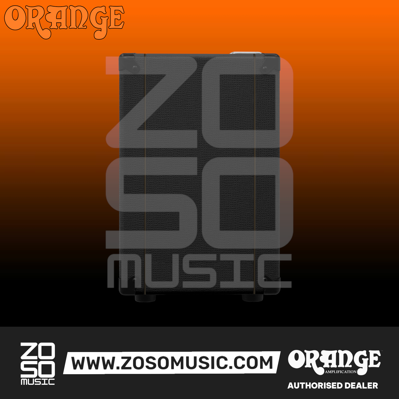 Zoso Music Orange Crush CR60C 60-watt 1x12 inch solid-state guitar combo amplifier in black