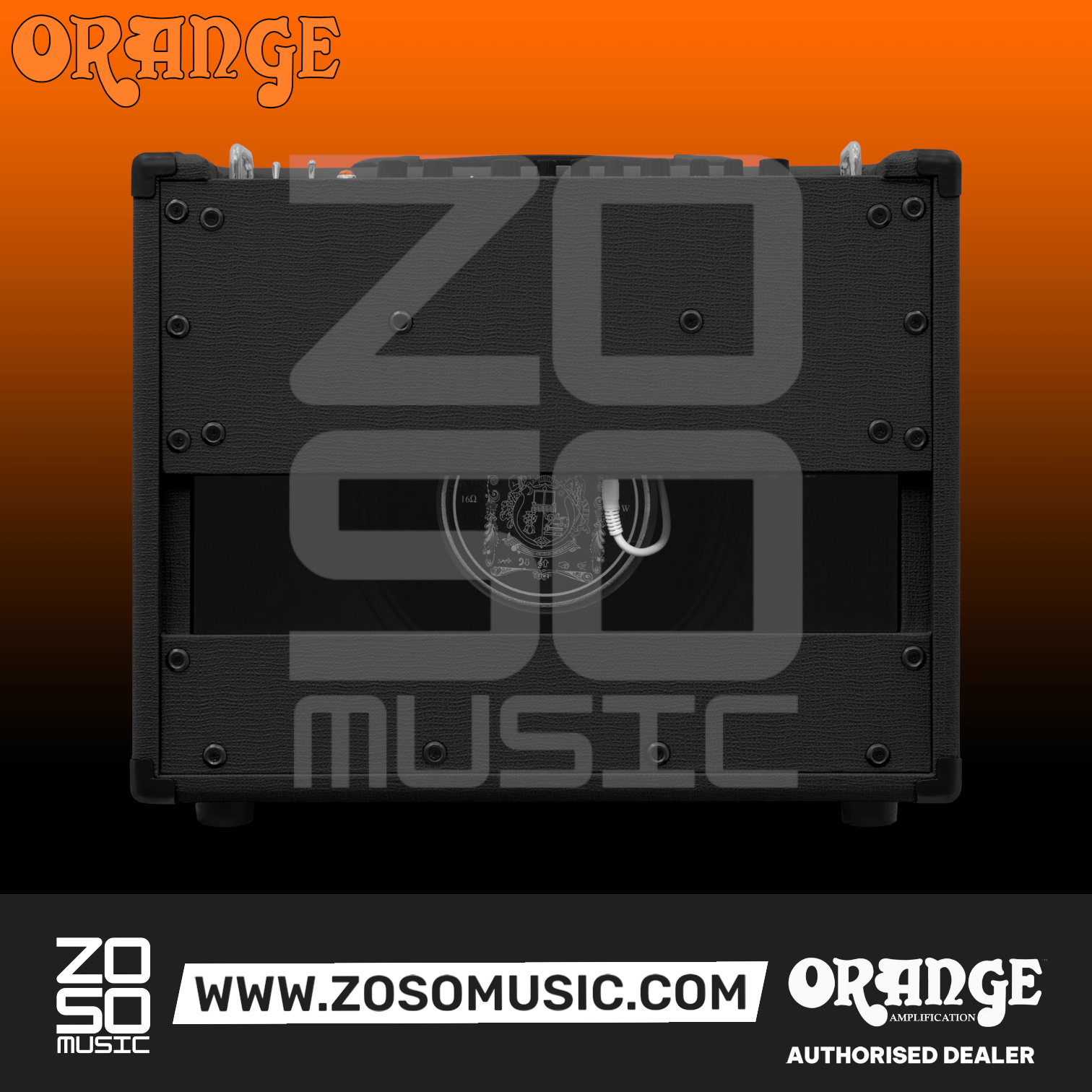 Zoso Music Orange Crush CR60C 60-watt 1x12 inch solid-state guitar combo amplifier in black