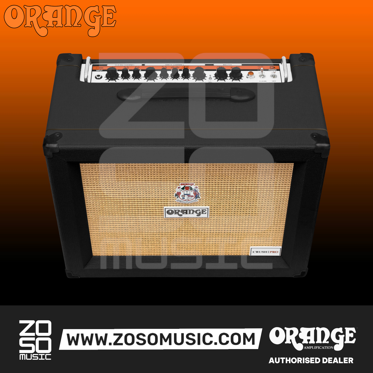 Orange Crush CR60C 60-watt 1x12" Combo Amp - Black