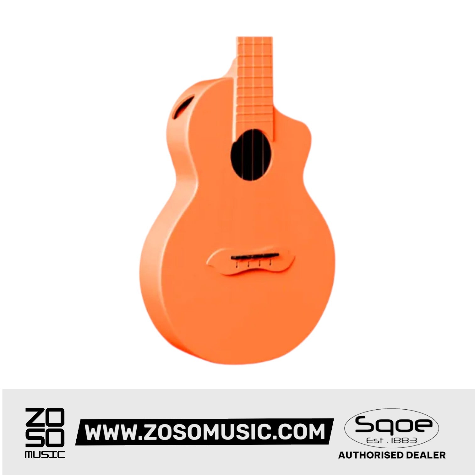 SQOE SQ-U 23 inch Concert Carbon Fiber Body Ukulele