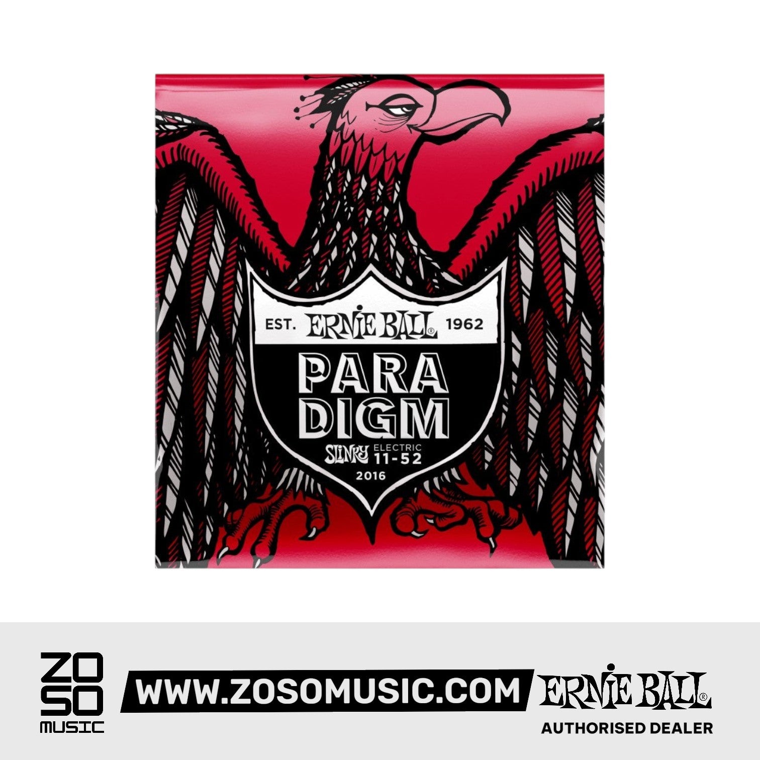 Ernie Ball P02016 Burly Slinky Paradigm Electric Guitar Strings, 11-52 Gauge |  ERNIE BALL |  STRINGS-BASS GUITAR |  Zoso Music