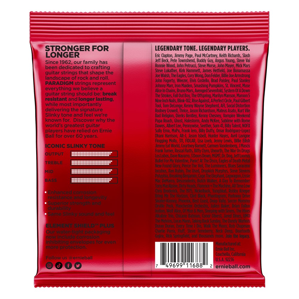 Ernie Ball P02016 Burly Slinky Paradigm Electric Guitar Strings, 11-52 Gauge |  ERNIE BALL |  STRINGS-BASS GUITAR |  Zoso Music