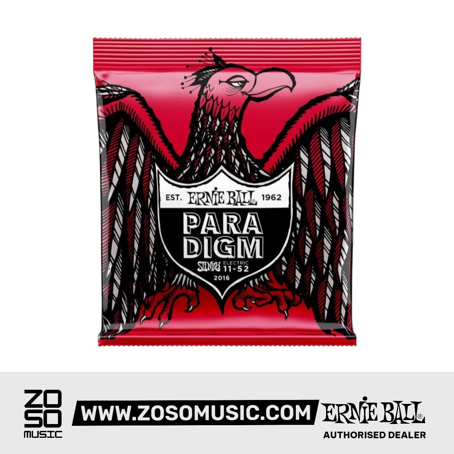 Ernie Ball P02016 Burly Slinky Paradigm Electric Guitar Strings, 11-52 Gauge | Zoso Music Sdn Bhd