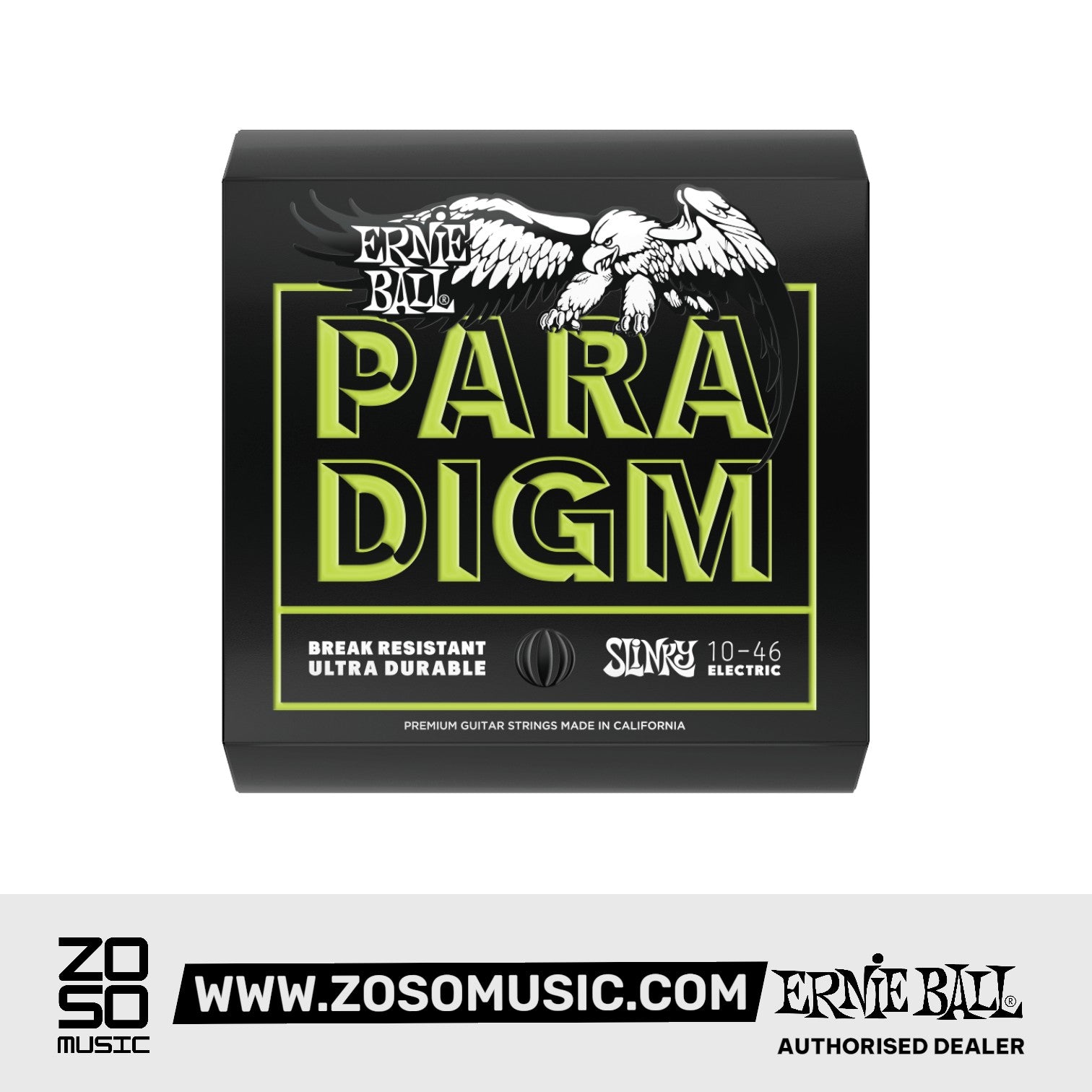 ERNIE BALL PARADIGM REGULAR SLINKY PARADIGM ELECTRIC GUITAR STRINGS - 10-46 GAUGE (EBP02021) | ERNIE BALL , Zoso Music