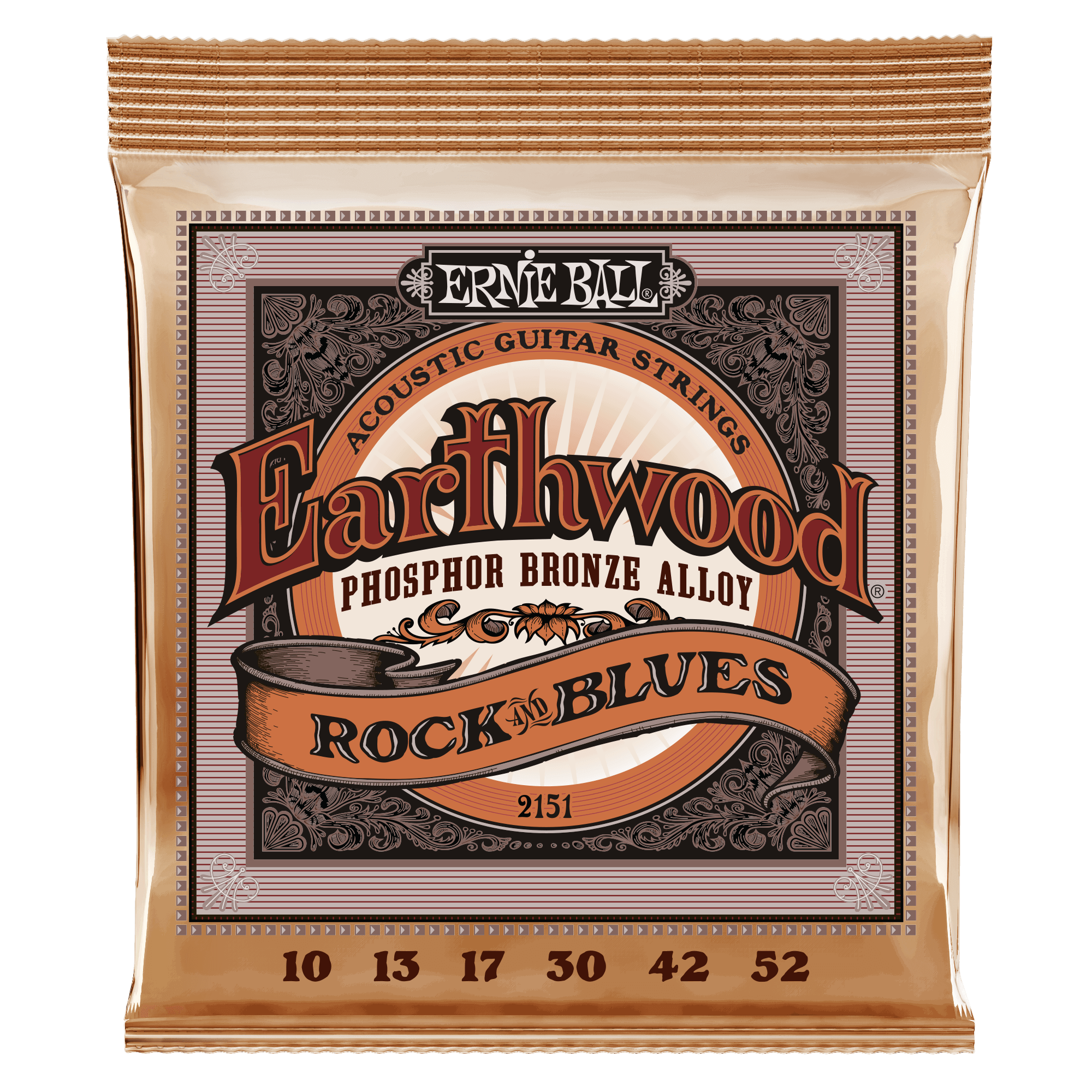 Ernie Ball Earthwood Medium Light Phosphor Bronze Acoustic Guitar Strings, 12-54 | Zoso Music Sdn Bhd