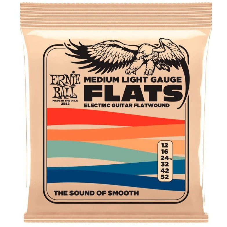 Ernie Ball P02582 Medium-light Flatwound Electric Guitar Strings, 12-52 Gauge | Zoso Music Sdn Bhd