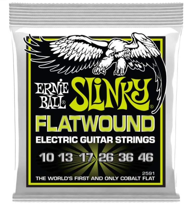 Ernie Ball P02591 Regular Slinky Flatwound Electric Guitar Strings, 10-46 Gauge | Zoso Music Sdn Bhd