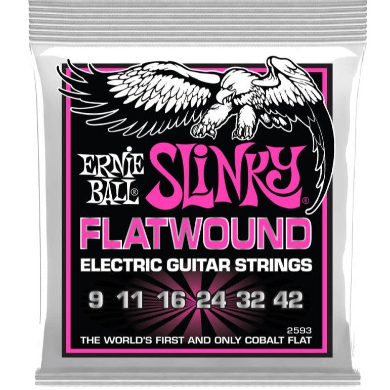 Ernie Ball P02593 Super Slinky Flatwound Electric Guitar Strings, 9-42 Gauge | Zoso Music Sdn Bhd