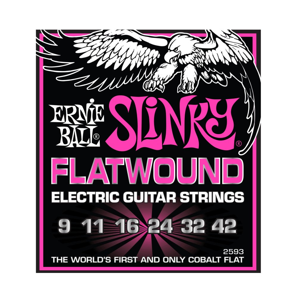 Ernie Ball Super Slinky Flatwound Electric Guitar Strings, 9-42 Gauge |  ERNIE BALL |  STRINGS-BASS GUITAR |  Zoso Music