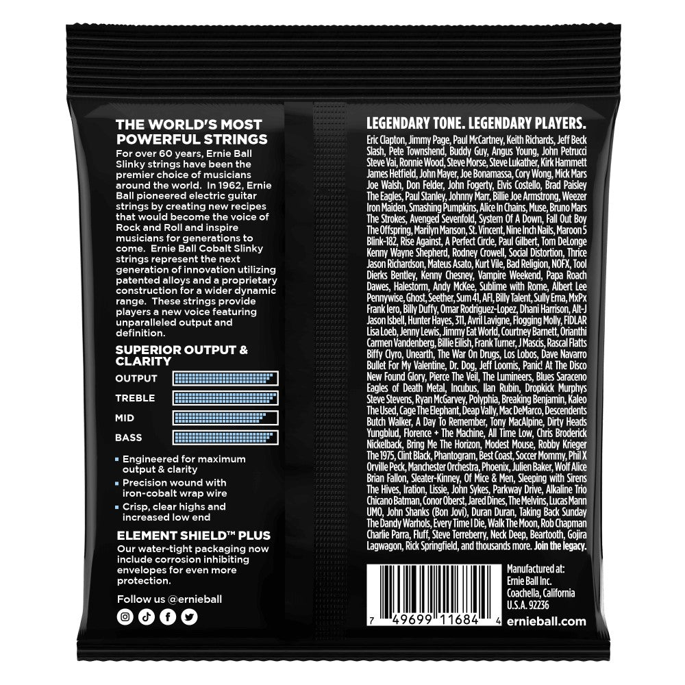 Ernie Ball P02712 Primo Slinky Cobalt Electric Guitar Strings, 9.5-44 Gauge |  ERNIE BALL |  STRINGS-BASS GUITAR |  Zoso Music