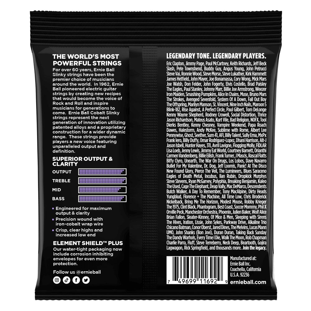 Ernie Ball P02717 Ultra Slinky Cobalt Electric Guitar Strings, 10-48 Gauge |  ERNIE BALL |  STRINGS-BASS GUITAR |  Zoso Music