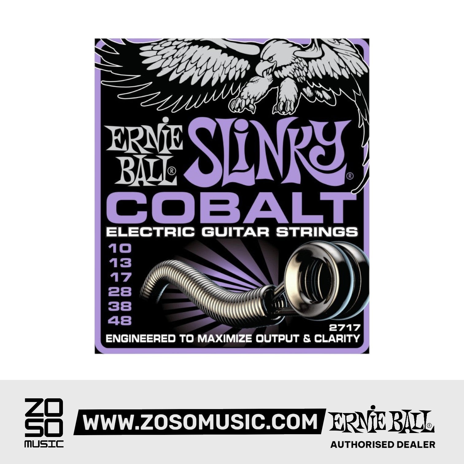 Ernie Ball P02717 Ultra Slinky Cobalt Electric Guitar Strings, 10-48 Gauge |  ERNIE BALL |  STRINGS-BASS GUITAR |  Zoso Music