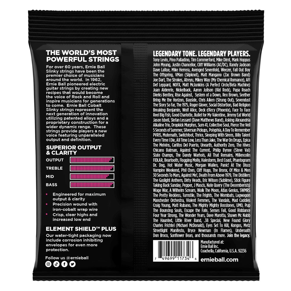 Ernie Ball P02737 Super Slinky Cobalt 5-string Electric Bass Strings, 40-125 Gauge |  ERNIE BALL |  STRINGS-BASS GUITAR |  Zoso Music
