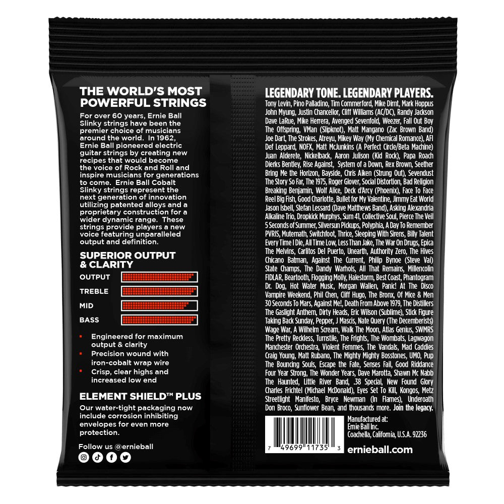 Ernie Ball P02739 Slinky Cobalt 6-string Electric Bass Strings, 32-130 Gauge |  ERNIE BALL |  STRINGS-BASS GUITAR |  Zoso Music