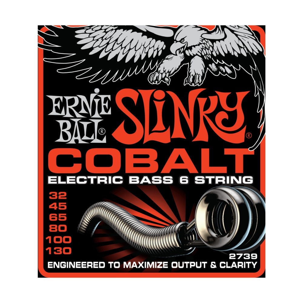 Ernie Ball P02739 Slinky Cobalt 6-string Electric Bass Strings, 32-130 Gauge |  ERNIE BALL |  STRINGS-BASS GUITAR |  Zoso Music