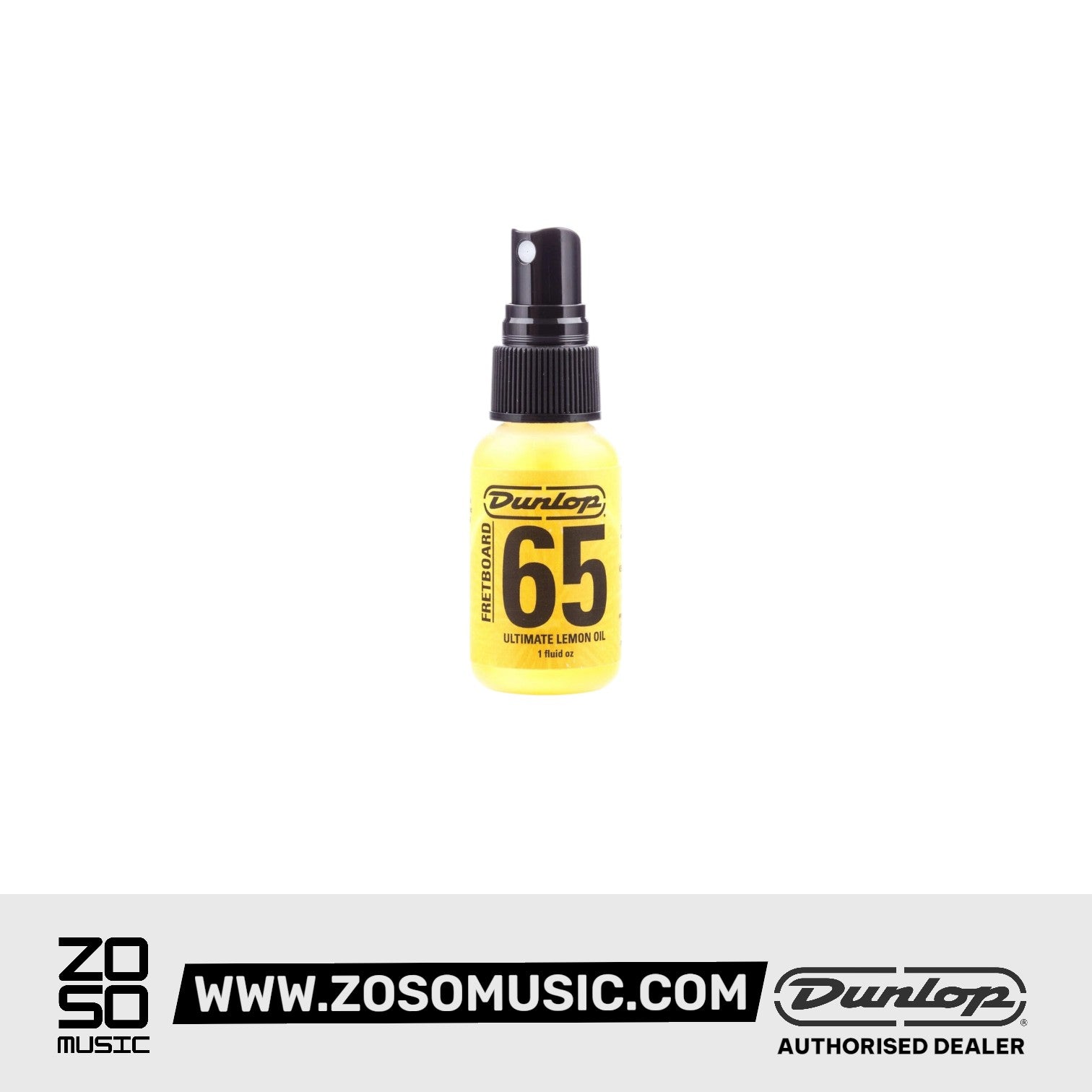 Jim Dunlop 6551J Ultimate Lemon Oil for Guitar Fretboard (1oz) | Formula 65 (6551)