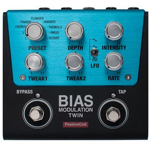 Positive Grid Bias Modulation Twin Tone Match Digital Modulation Pedal, 2 Buttons Zoso Music